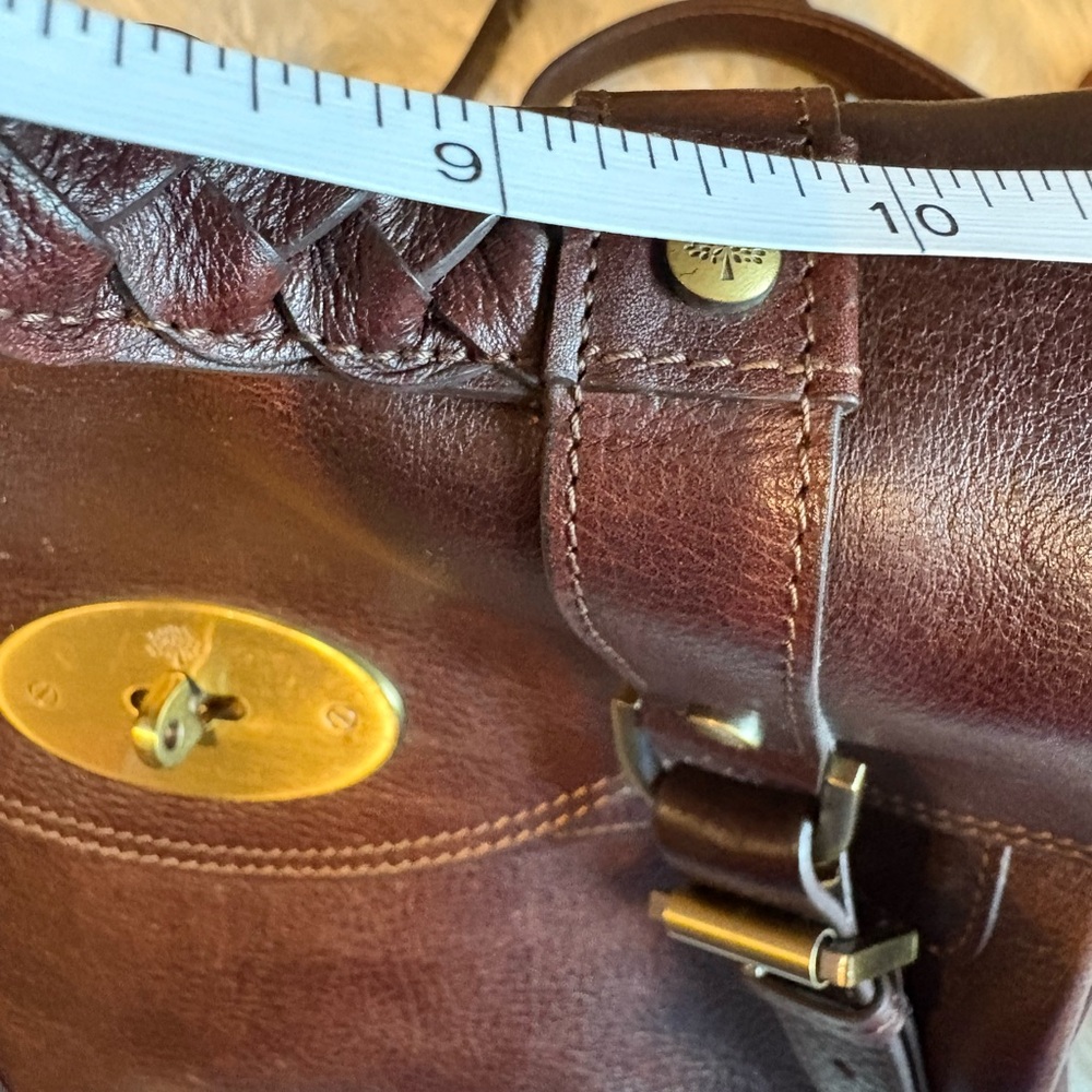 Mulberry Brown and Gold Leather Alexa Purse - Picture 12 of 15